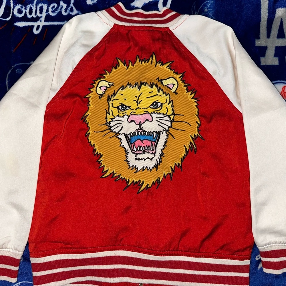 Kids Red Lion Embroidered Jacket
